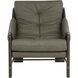 Rafferty Brown / Ludlow Dark Olive Leather Lounge Chair